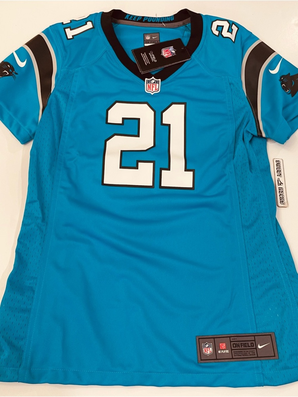 Nike NFL OnField Woman's Size S Carolina Panthers #21 Chinn Jersey